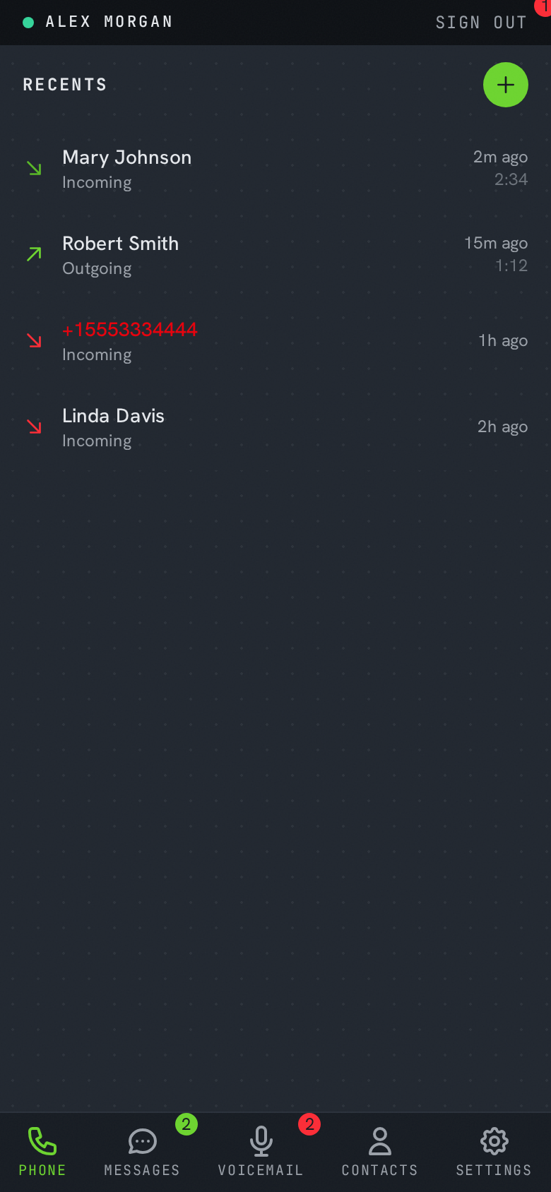 Sellphone dark theme